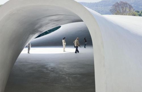 Ryue Nishizawa and Rei Naito - Teshima Art Museum, Teshima, Japan, 2010. Via. Photos &copy; Iwan Baa