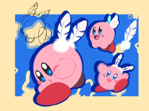 sweatervesto:if meta knight is an adult of kirby’s species, what if kirby grew wings