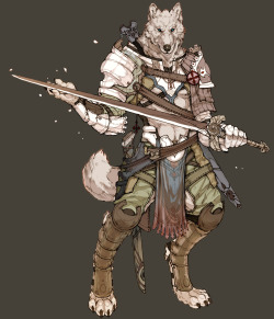 hotmonsterxxx:  Armored Wolf concept - by