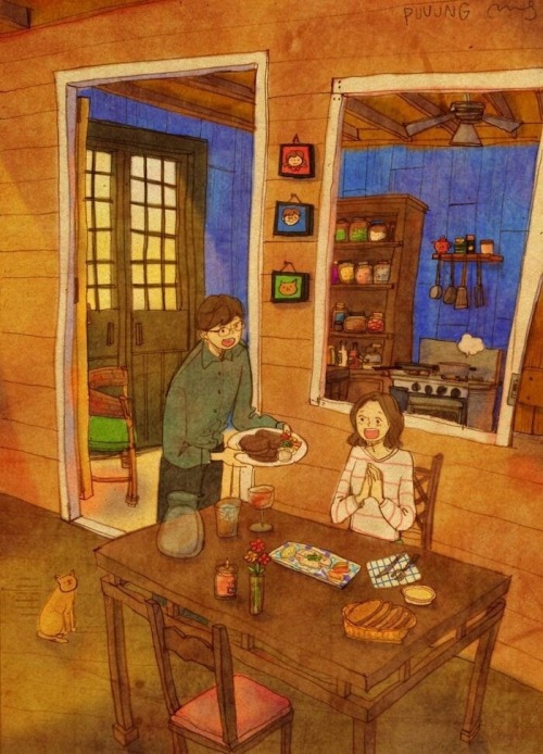 casorio-fabi-e-will:  Ilustrações de Puuung