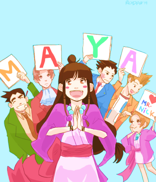 wonderfulworldofme: art appreciation for Maya Fey! She is such a darling to draw and is my favo