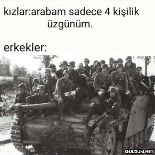 kızlar:arabam sadece 4...