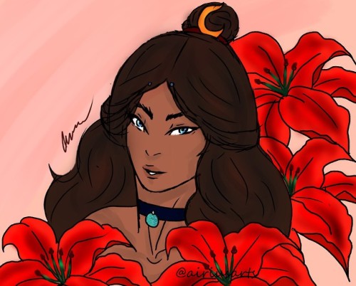 airiustide13:All night I kept thinking of katara and fire lillies