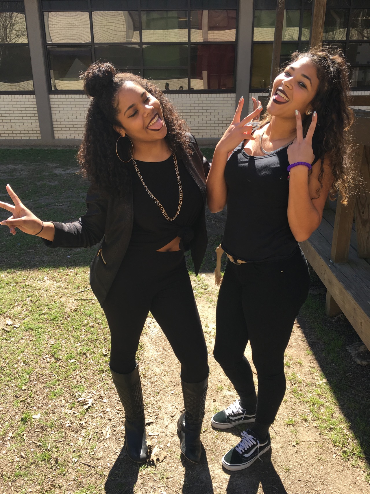 boofinie:  my black school did a black out to end black history month the right way😌✊🏾