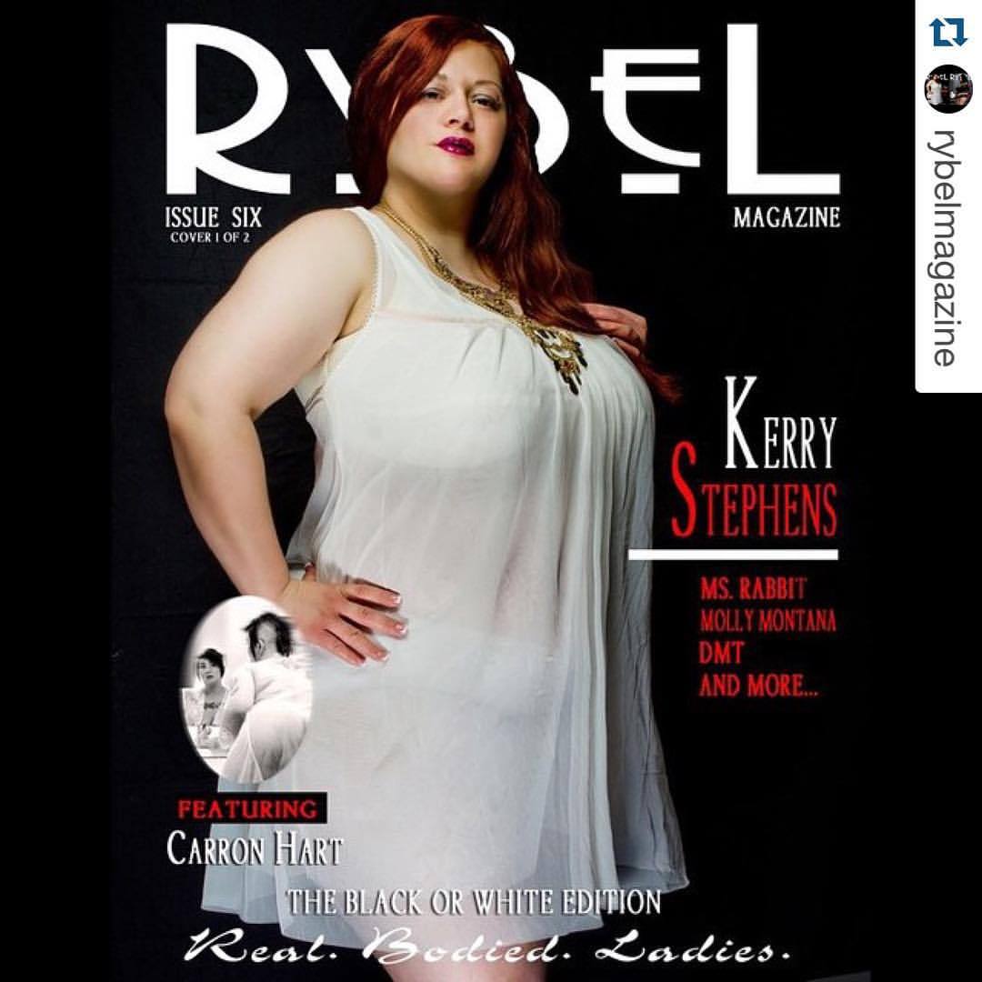 #Repost @rybelmagazine  #tittietuesday with J cup Kerry Stephens and cover model