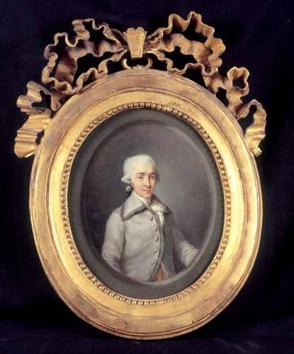 ganymedesrocks:  Miniature of Axel de Fersen - French School - 19th C. Courtesy Au