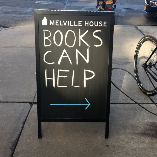 seriously, visit a bookstore or library. those are good places to be in times like these.