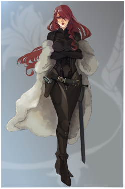 captain-tiuco: finished piece~ Mitsuru Kirijo, Persona 3 / Persona 4 Arena  made by using Krita. 