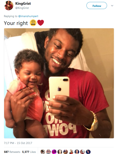 nxio: alwaysbewoke:   hycpain:   nevaehtyler: Black fatherhood is beautiful  😍😍😍😍😍😍   always reblog    The last one!!! 😩 