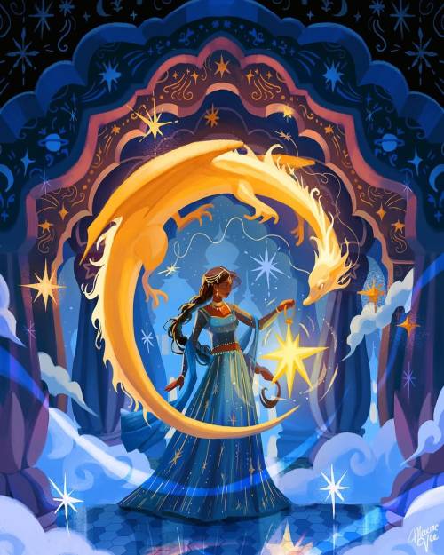 "The Crescent Dragon & the Star 🌙💫"