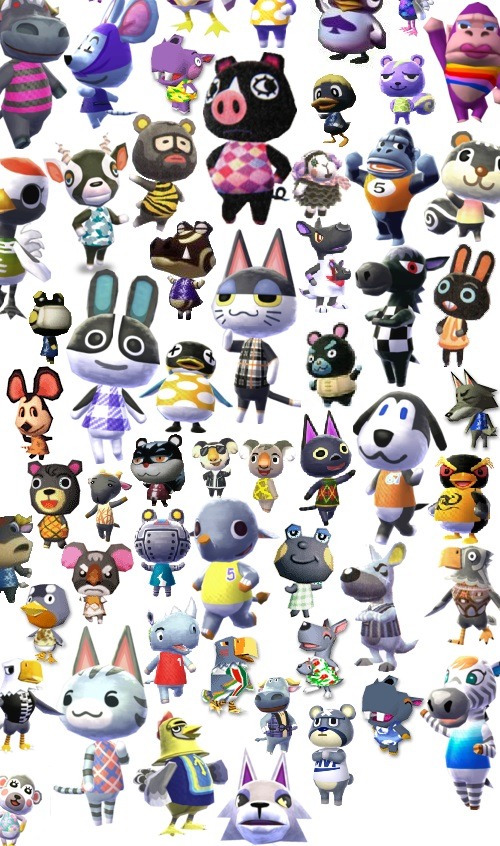 mayor-essy:   Yay I re-made the rainbow of villagers and this time ALL OF THEM are