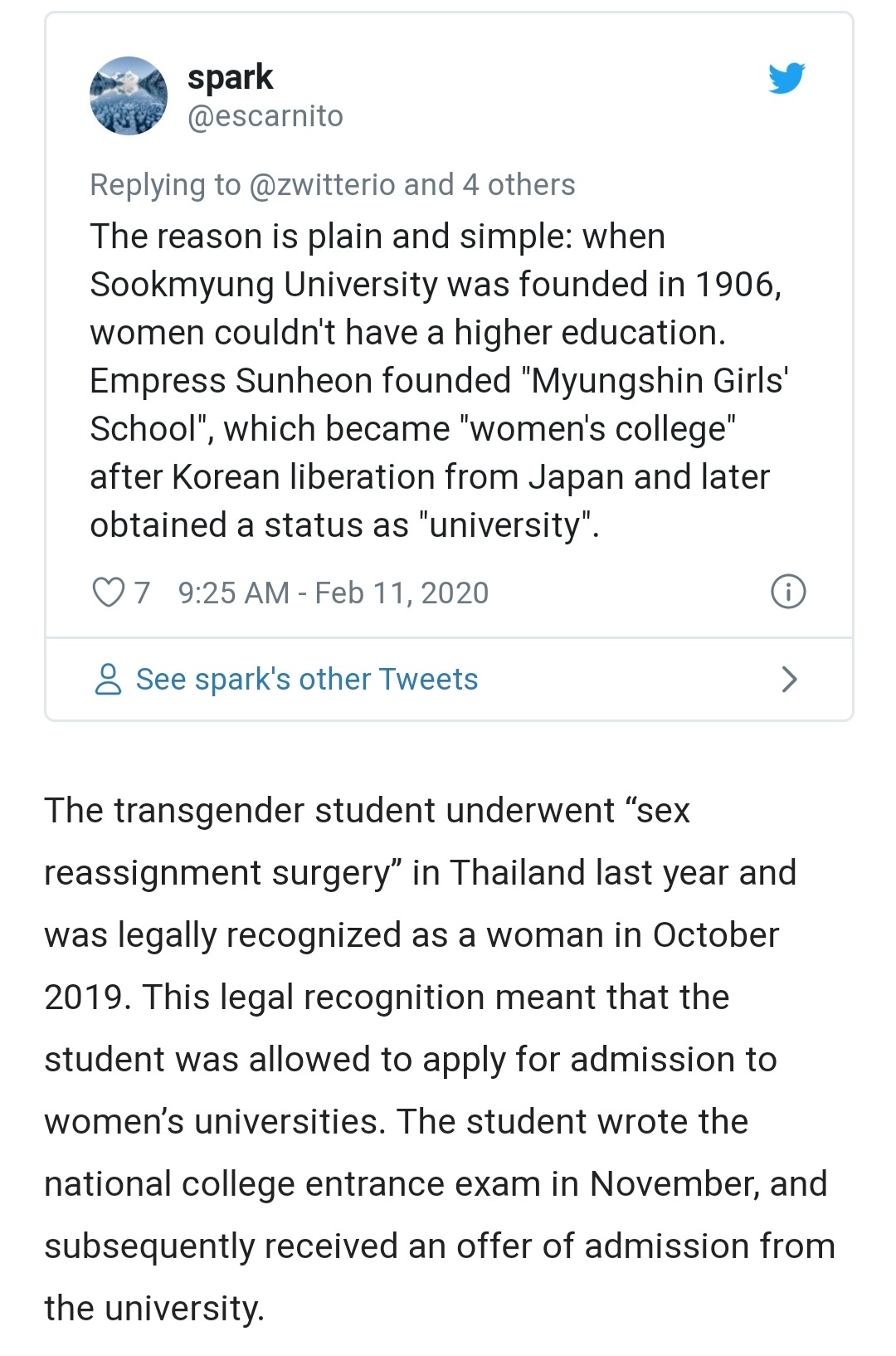 After Thousands of Women Object, Male Student Withdraws from Women-Only University