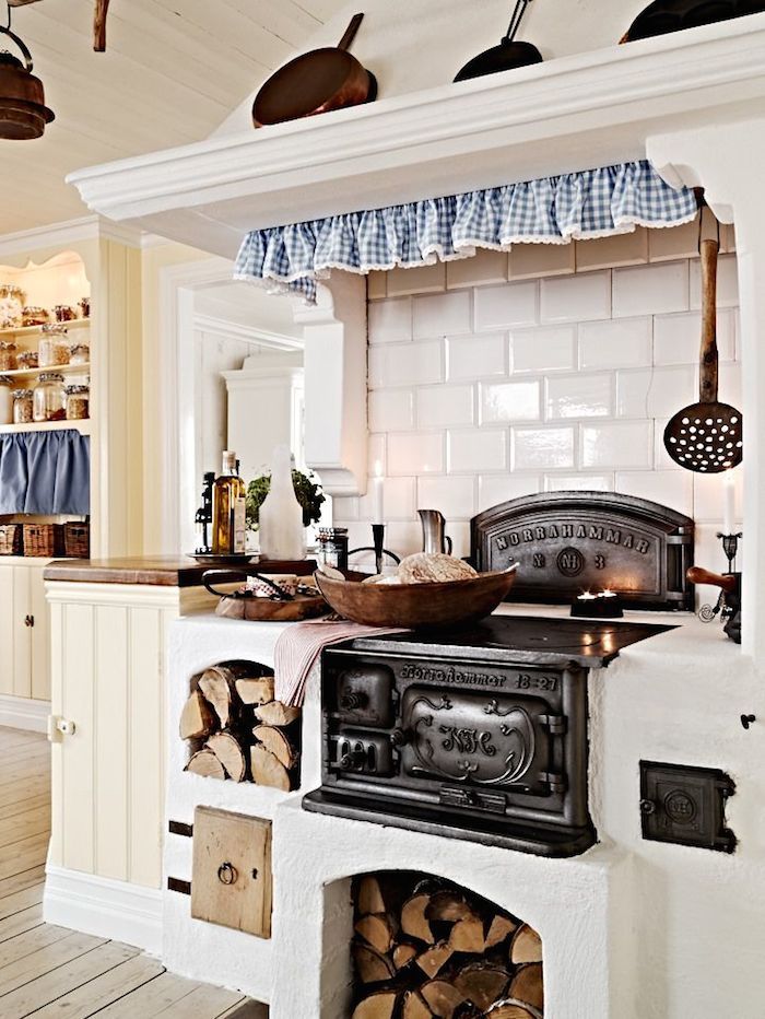 Country rustic kitchen islands