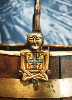 coolartefact:  The “Oseberg Buddha” - part of a bucket found aboard a buried Viking ship, dating to 834 AD. Source: https://imgur.com/285Jx3S