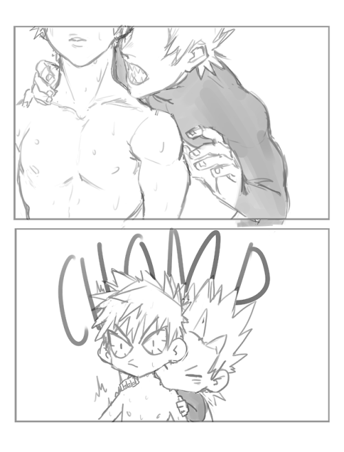 cyaethereum: i always liked the headcanon that bakugo’s sweat smells like candy, and with his new co