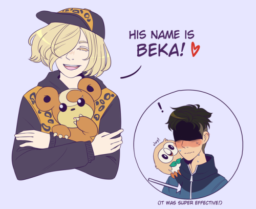 icetiiger: pokemon au!! yuri specializes in cat-type 