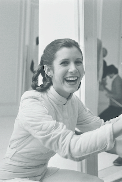 sithbastila: Carrie Fisher behind the scenes of The Empire Strikes Back