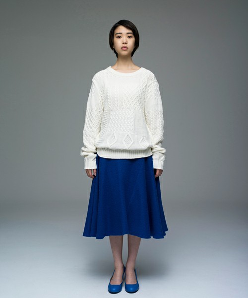 RANDOM ARAN KNIT CREW NECK　□ ▲（ニット・セーター）｜ANREALAGE（アンリアレイジ）のファッション通販 - ZOZOTOWN 森川葵