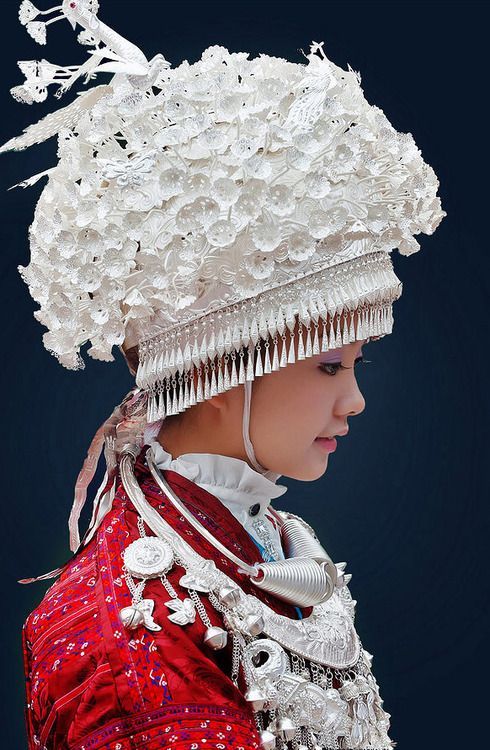 Miao people, China. China uses the word ‘Miao’ to classify all non-Han Chinese agrarian tribes acros