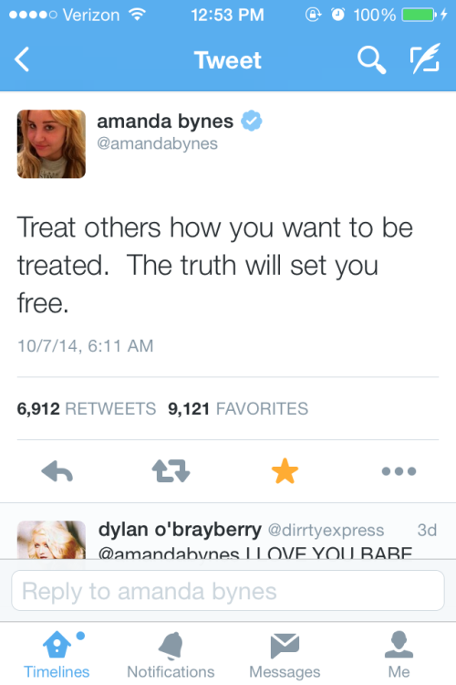not-a-heart-a-kaleidoscope:  So I saw a post about one of Amanda Bynes’ tweets taken out of context and laughing at her and the fact that she’s “off her meds hur hur”. I don’t know why she is suddenly back on social media, but she has confessed