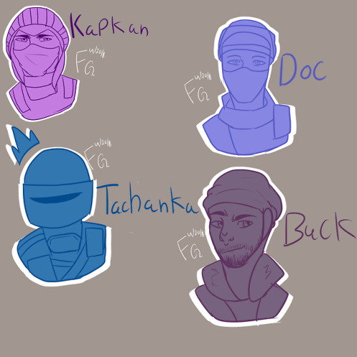 Some Of My Favorite Operators From Rainbow Six :)