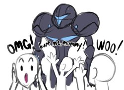 shiningporpoise:  I uh…don’t think some people completely understand Dark Samus. Or do they…?  If that skull head is canon then I got me a new waifu now.