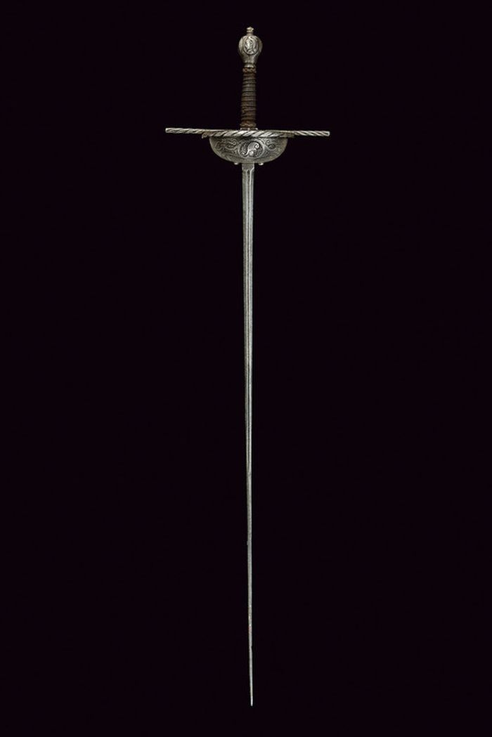 art-of-swords:  Cup-hilted Rapier Dated: 17th century Culture: Spanish Measurements: