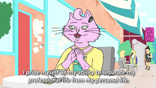 dialogue from hollywoo →  i pride myself on my ability to separate my professional life from my