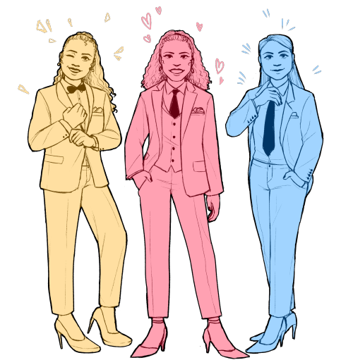 ovrarches:✨Schuylers in Suits✨(second one is transparent!)inspired by @jade-doodles-questionmark‘s o