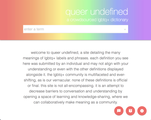 Hi there! In response to some hate I’ve been getting I just want to clear up a few things.Queer Unde