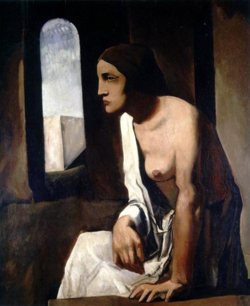 Mario Sironi (1885, Sassari - 1961, Milano), Solitudine (Solitude)
