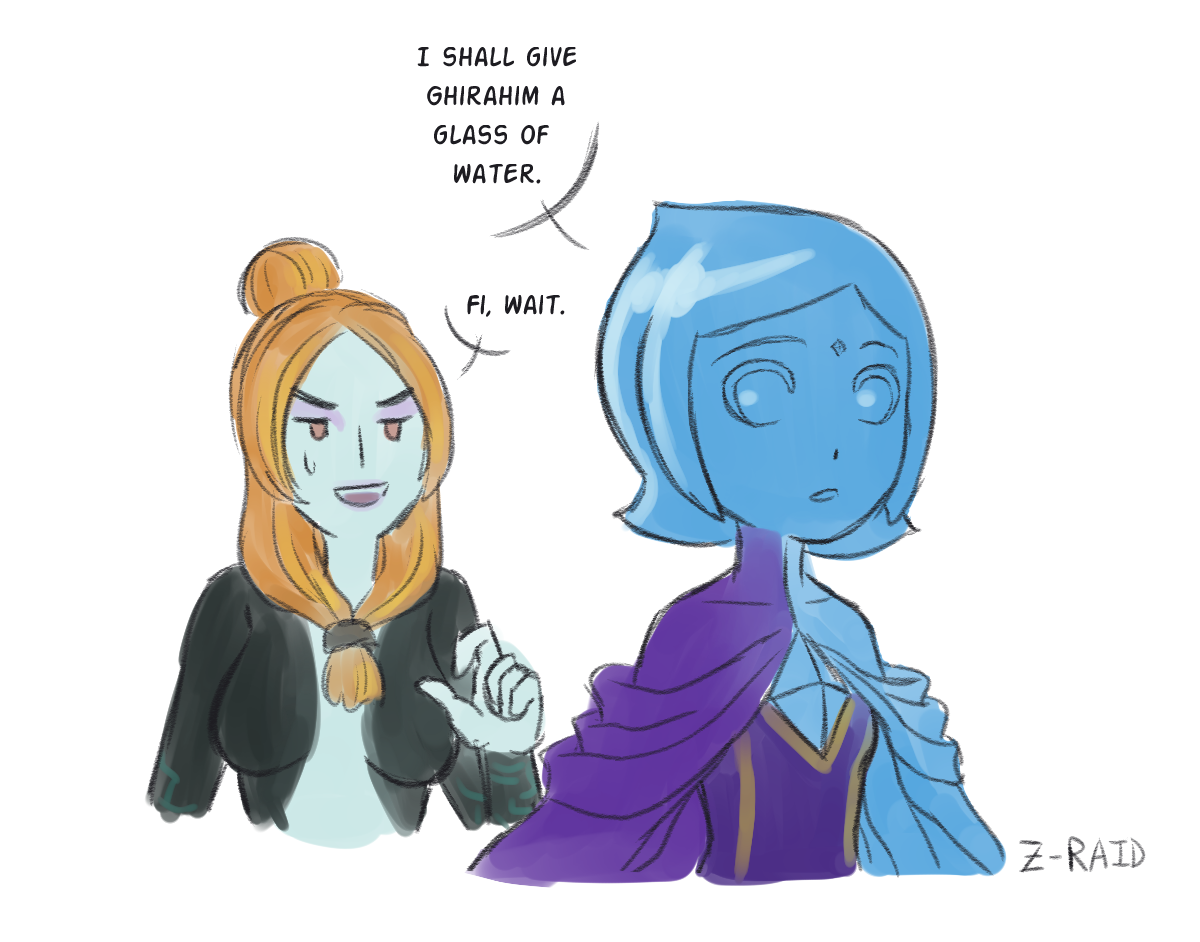 scribbly-z-raid:  Once Fi learns the urban meaning of thirsty she agrees that yes