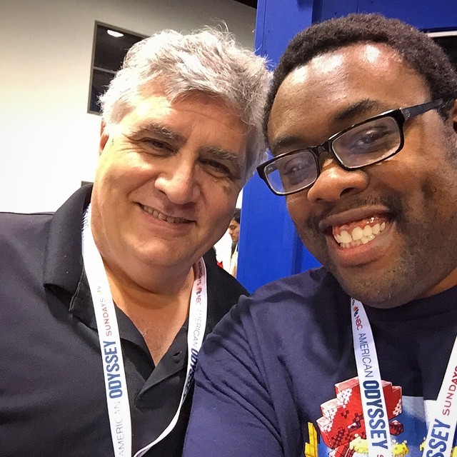 blacknerdcomedy:  BlackNerd and the Brain #WonderCon #MauriceLaMarche  Love LaMarche