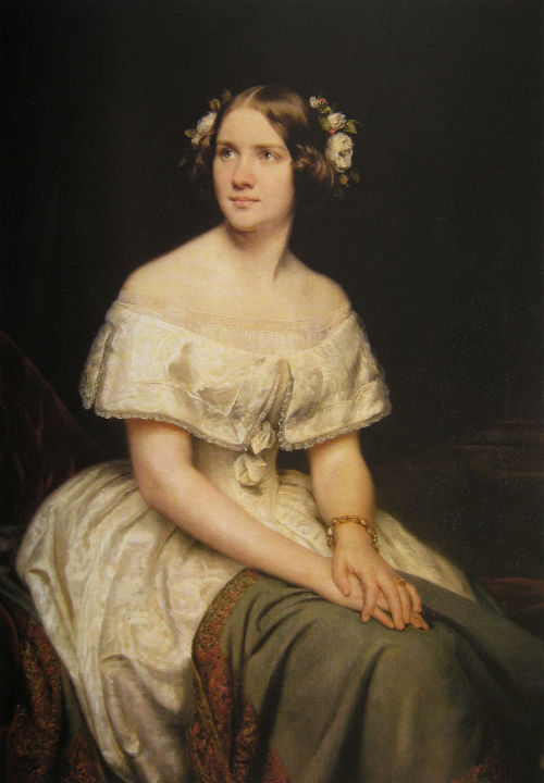 history-of-fashion:1862 Eduard Magnus - Jenny Lind