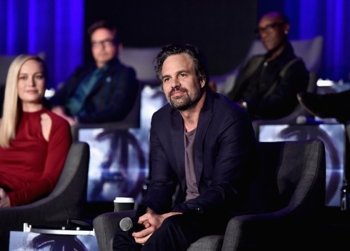 Mark at Avengers: Endgame Global Junket Press Conference at the InterContinental Los Angeles Downtow