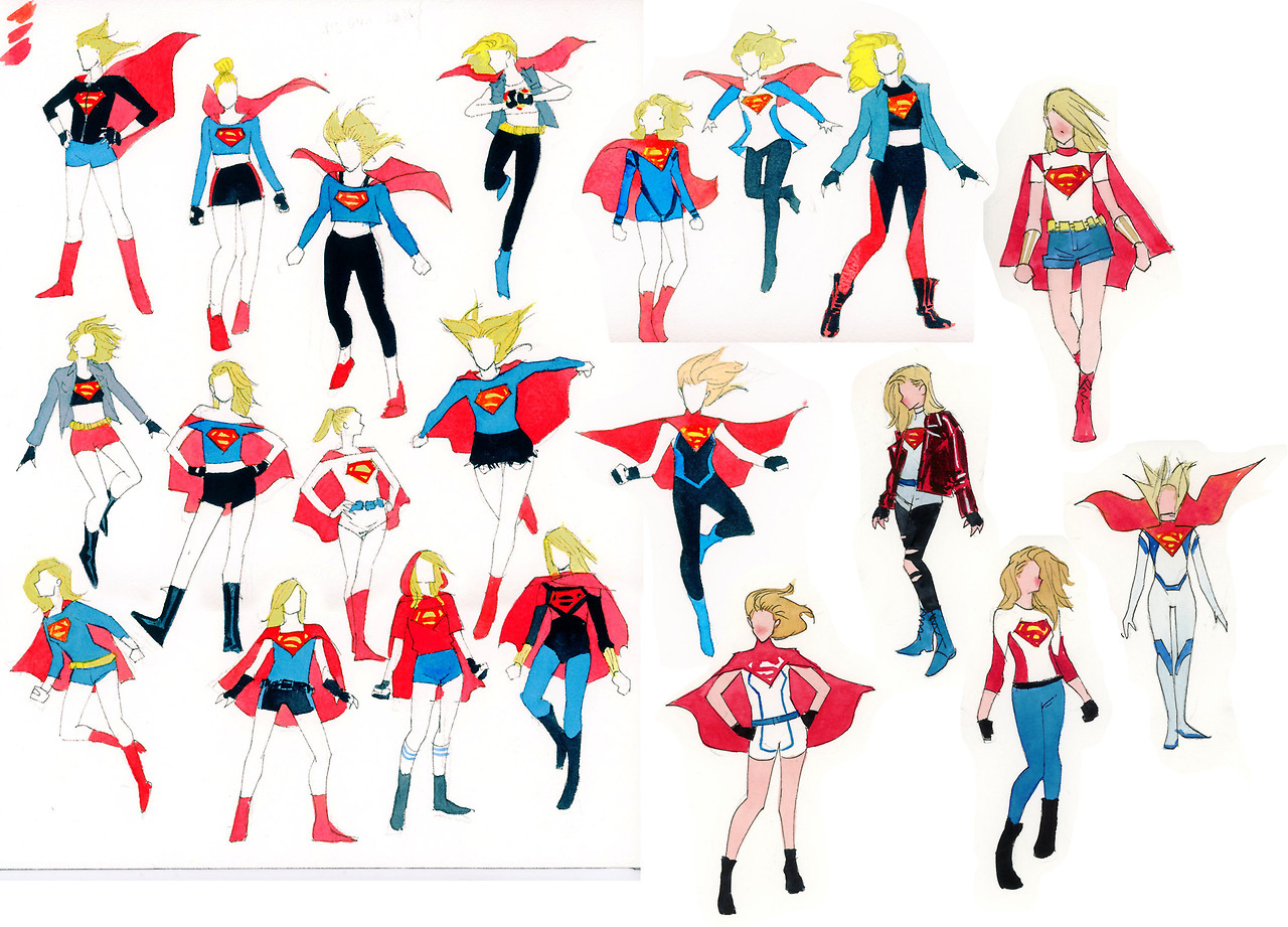 kevinwada:Supergirl costume explorations