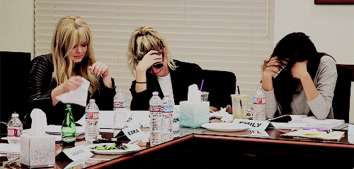 prettylittlegifs:—The last ever table read.