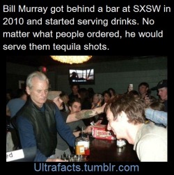 rwby-teeth:  ultrafacts:vancity604778kid:ultrafacts:Sources: 1 2 3 4 5 6 7Follow Ultrafacts for more factsTHIS MAN IS A LEGEND    Some of these sound like Bill Murray wrote them himself