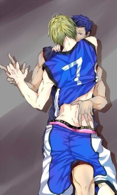 libera-di-sognare:  ~Aomine x Kise by Kuroko