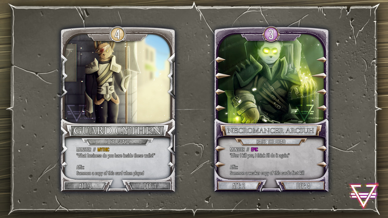 Some high-res fantasy TCG card designs. Worked pretty hard on the card faces, there’s