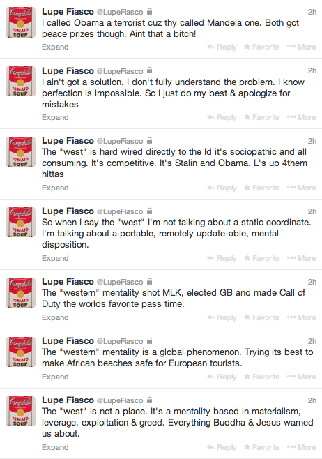 lovebylizee:  baluchx:  Read from bottom up!  Lupe Fiasco.   i love this dude 