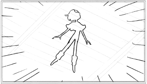 I just remembered that since they had released the storyboard for “Steven the Swordfighter” we actually do know which of the silhouettes were specific designs and which were just transitional frames morphing each design into the next. The storyboard