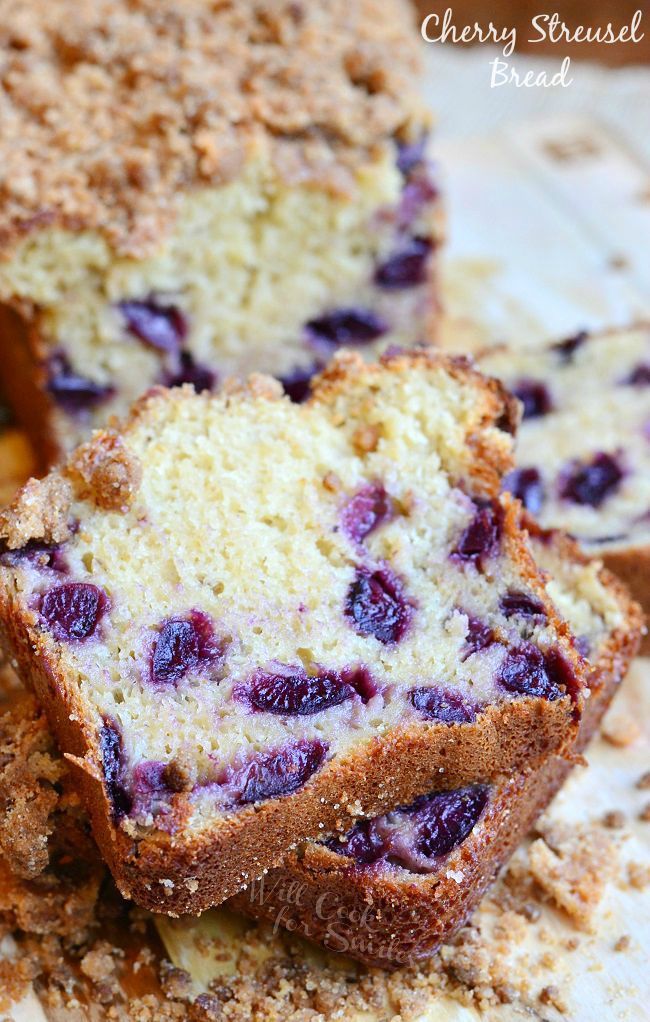 foodffs:  CHERRY STREUSEL BREAD Really nice recipes. Every hour. Show me what you