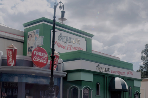 8 September 2015 Two Of The Many Candy Stores At Warner Bros. Movie World Gold Coast In Queensland, Australia.