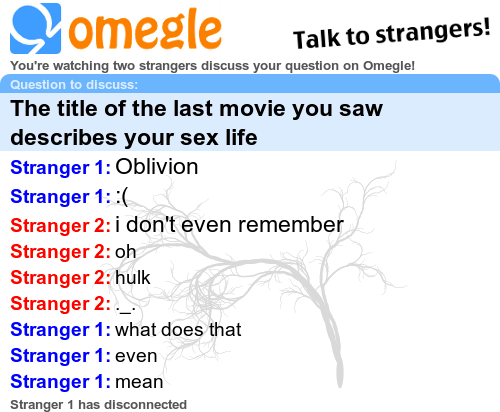 Sex talk omegle