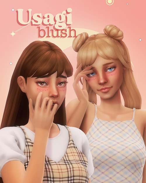 Usagi blush Hello! For shy or embarrassing moments, or perhaps seeing their crush, an anime-inspired