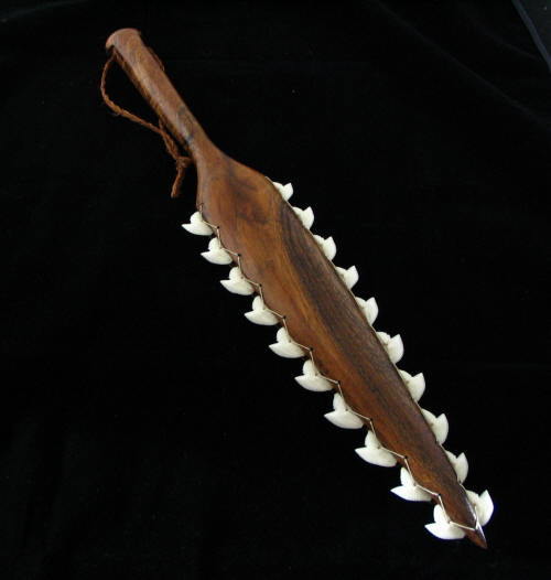 Porn Pics Hawaiian shark teeth weapons replica