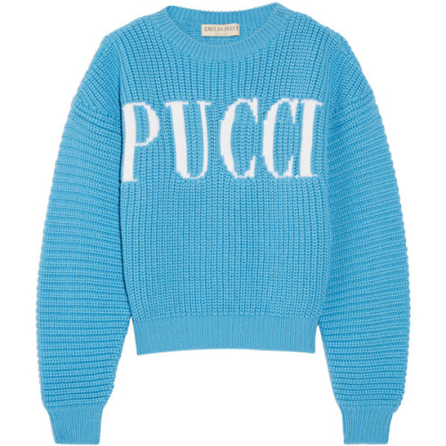 Emilio Pucci Chunky-knit merino wool sweater ❤ liked on Polyvore (see more oversized cropped sweater
