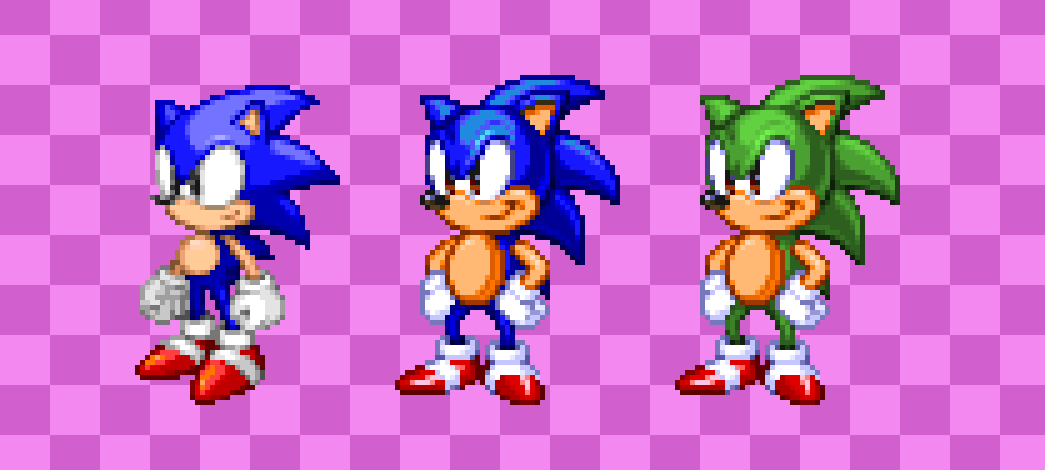 SRB2 Pre-Halloween Sonic Sonic 3 Style Sprites by ColdsterColdy on