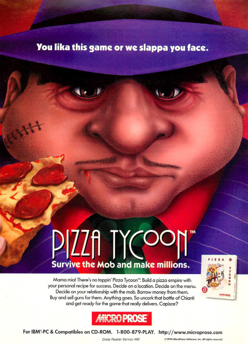 vgprintads:‘Pizza Tycoon’[PC] [USA] [Magazine] [1995]Computer Gaming Monthly, June 1995 (#131)via CG